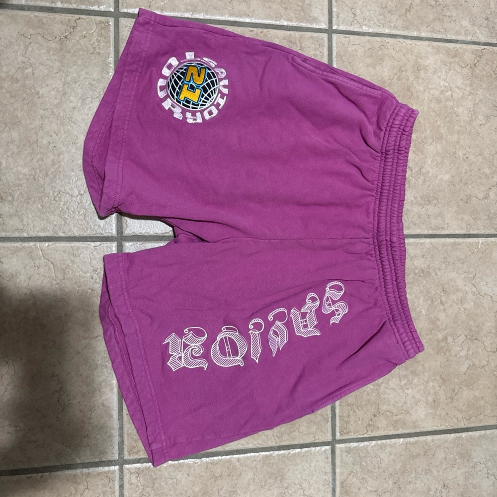 Purple Jaetips Shorts with Logo